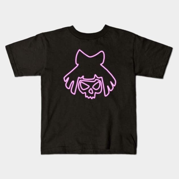 Cyberpunk 2077 - Mox Lizzies Neon Skull Kids T-Shirt by karutees